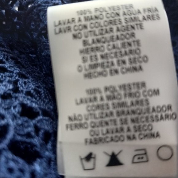 Elie Tahari Dress Blue Size 4 NWT Crochet Off Shoulder Tank Overlay MSRP $398 - Picture 13 of 14